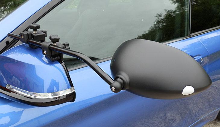 Mirror extender for towing