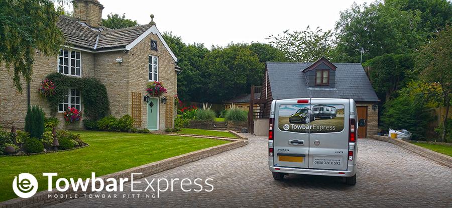 Towbar Express Van at Customers House